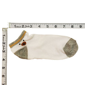 5 Pairs Tutuanna Socks - White, Gray & Brown Teddy